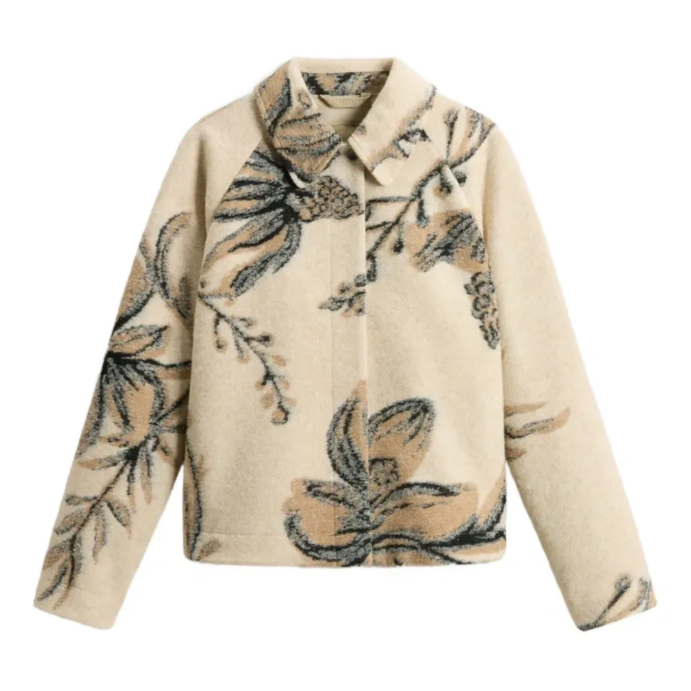 Жаккардовая рубашка с цветочным узором