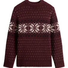 Жаккардовый свитер с узором