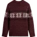 Жаккардовый свитер с узором