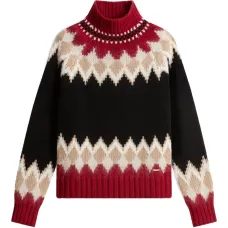 Свитер с круглым вырезом и узором фэйр айл Свитер с круглым вырезом и узором фэйр айл