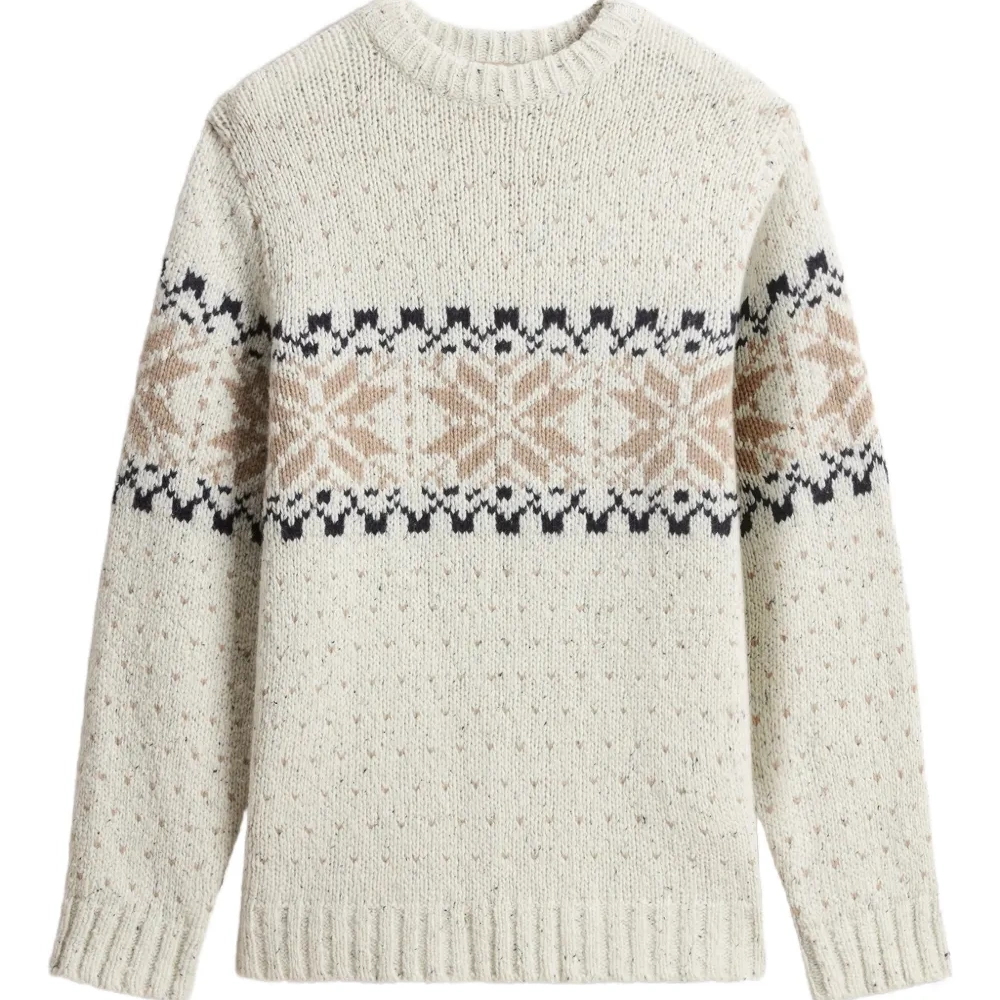 Жаккардовый свитер с узором