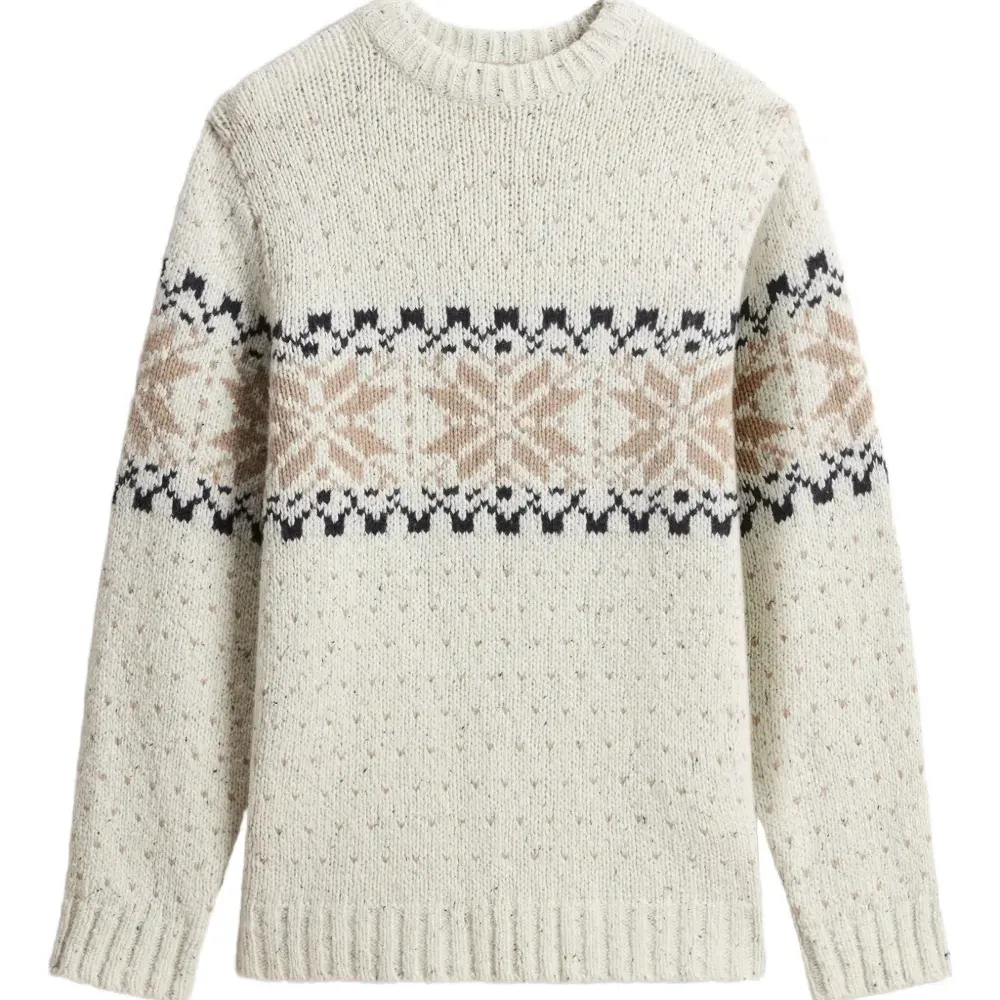 Жаккардовый свитер с узором