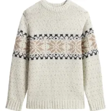 Жаккардовый свитер с узором