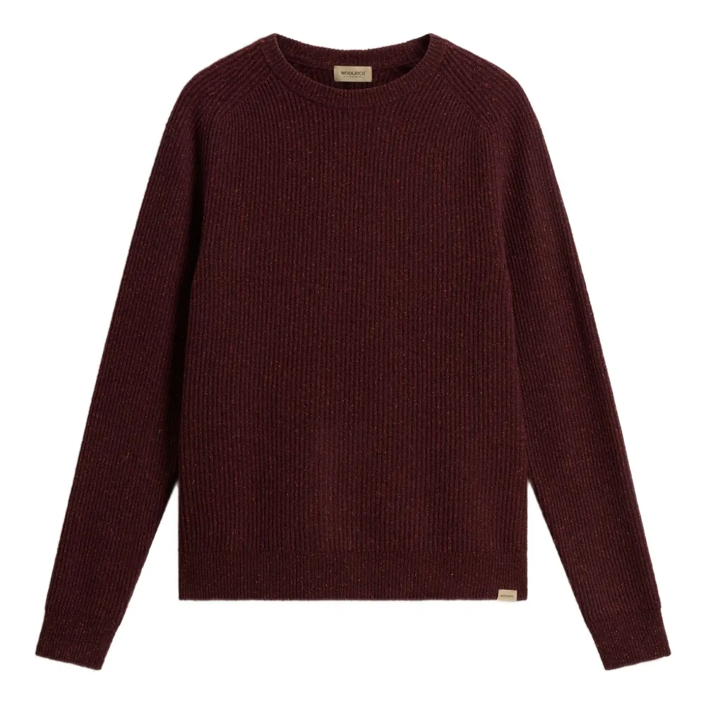 Свитер в рубчик с круглым вырезом