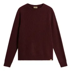 Свитер в рубчик с круглым вырезом