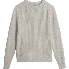 Свитер в рубчик с круглым вырезом