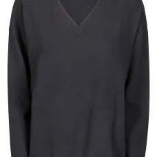 Кашемировый свитер с V-образным вырезом