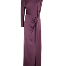 Платье асимметричного кроя с драпировкой