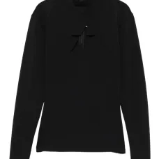 Футболка с высоким воротником и длинными рукавами