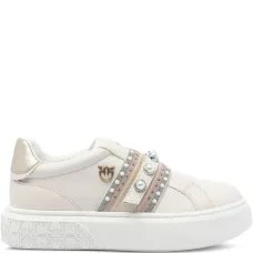 Кроссовки на платформе с искусственным жемчугом Кроссовки на платформе с искусственным жемчугом