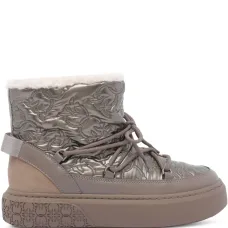 Стеганые ботинки с цветочным узором