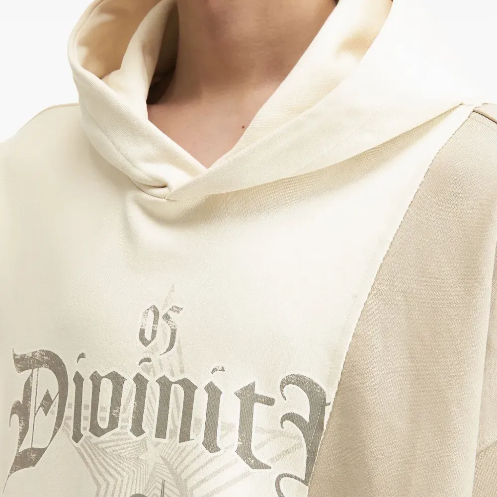 Худи фактурной вязки в технике пэчворк