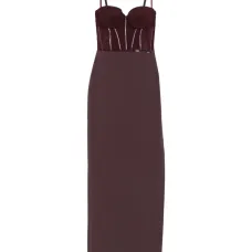 Платье макси с корсетом