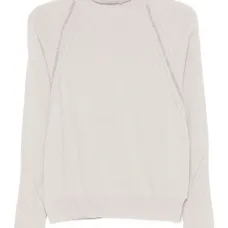 Декорированный свитер с высоким воротником