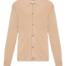 Кардиган с воротником поло