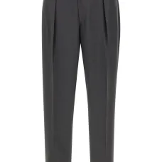 Шерстяные брюки со складками