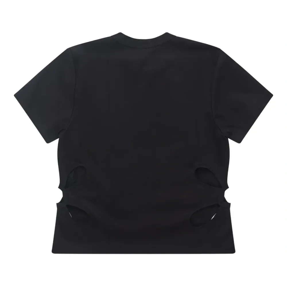 Футболка с круглым вырезом и короткими рукавами