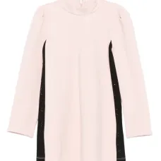 Платье с высоким воротником