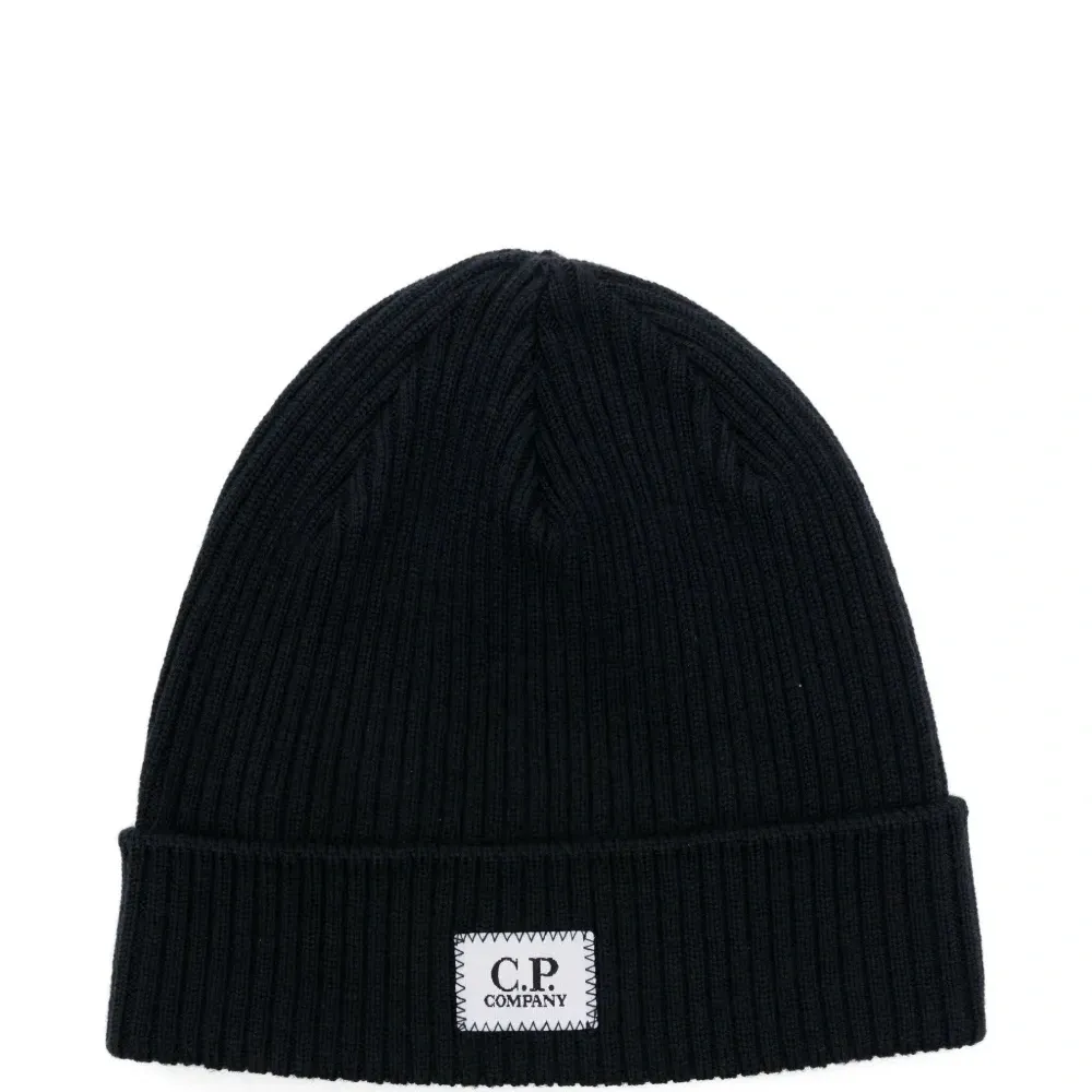 Шапка бини в рубчик с логотипом Шапка бини в рубчик с логотипом