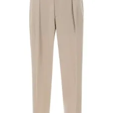 Шерстяные брюки со складками