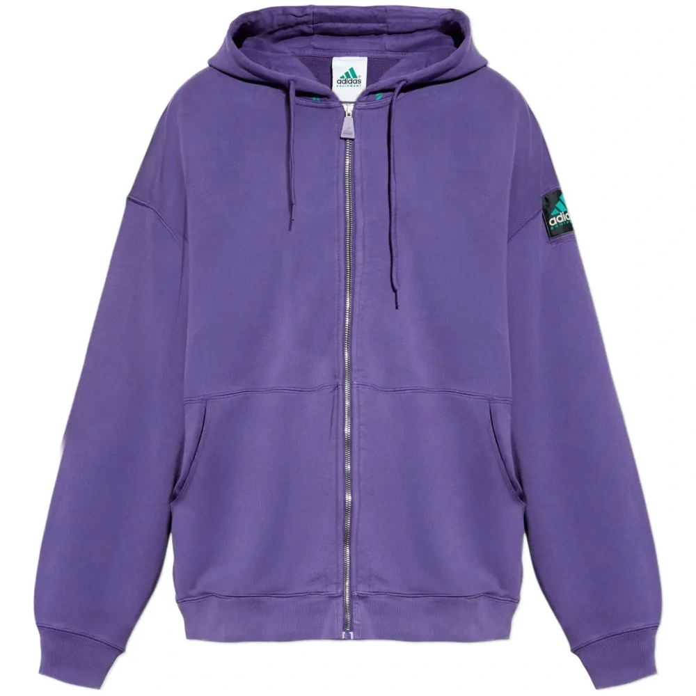 Худи на молнии с нашивкой-логотипом