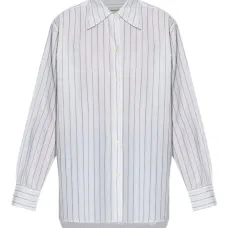 Рубашка в тонкую полоску