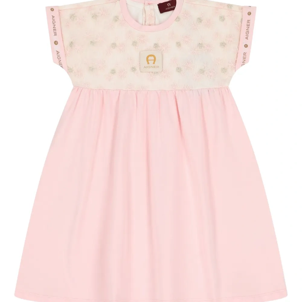 Платье с вышивкой и цветочным принтом