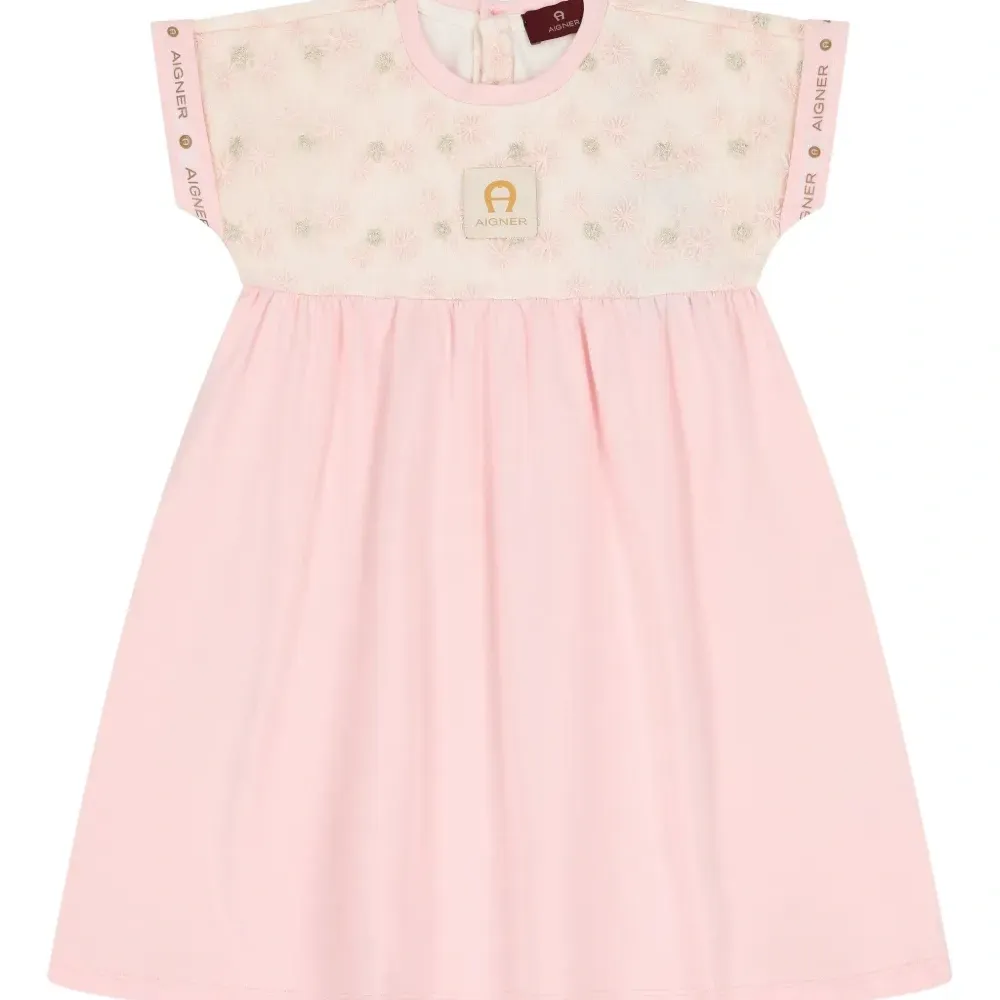 Платье с вышивкой и цветочным принтом