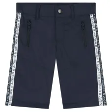 Шорты с логотипами на лампасах