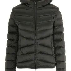 Стеганая куртка с капюшоном