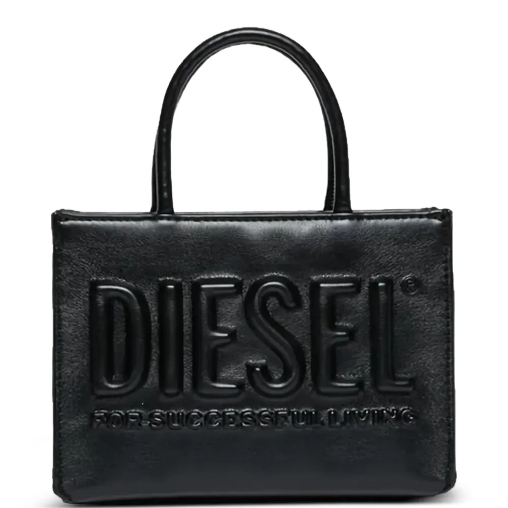 Сумка-тоут размера мини с тисненым логотипом Сумка-тоут размера мини с тисненым логотипом