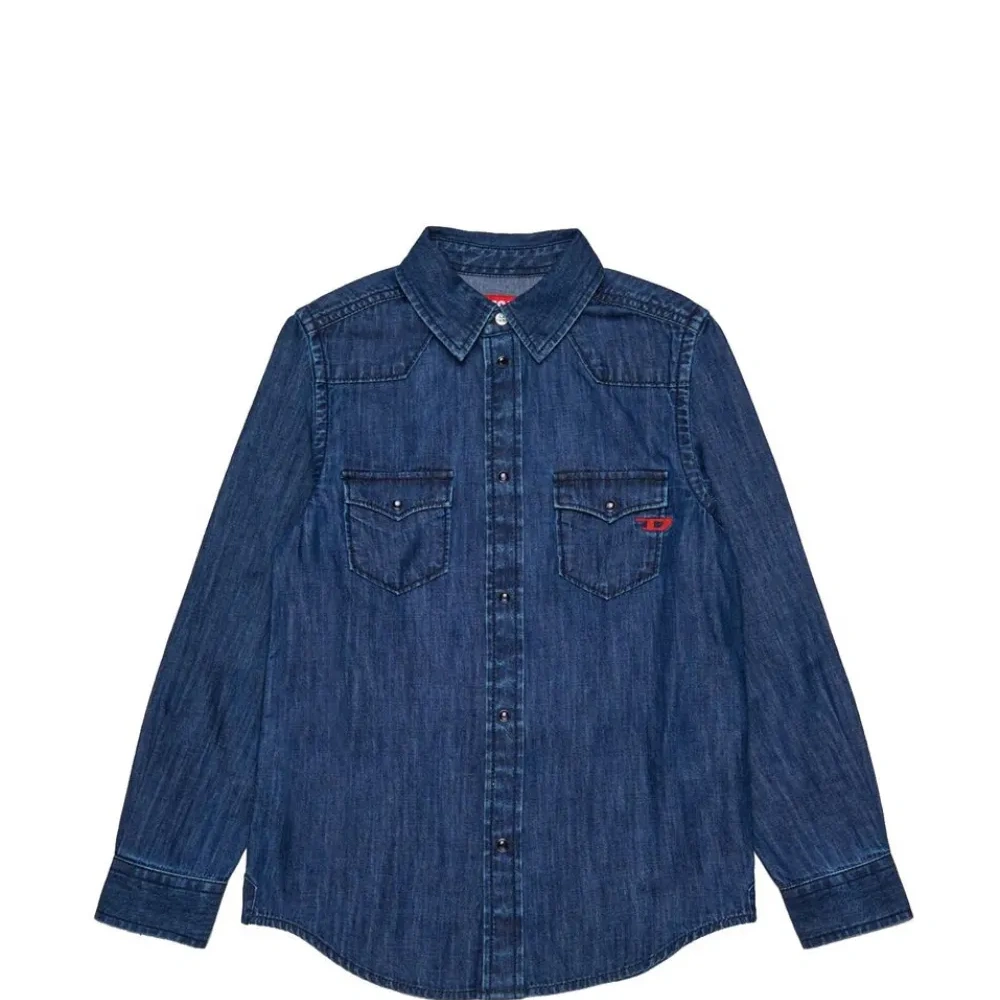 Джинсовый топ с карманом