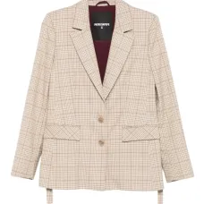 Клетчатый пиджак на пуговицах