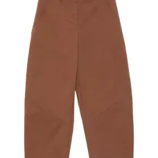 Брюки свободного кроя со вставками