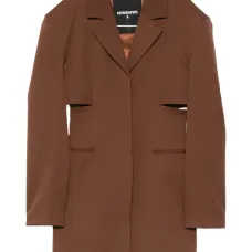 Платье-пиджак мини с вырезами