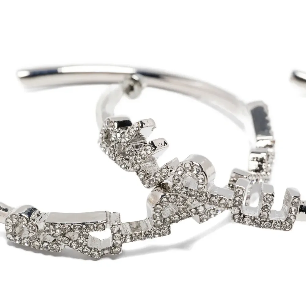 Серьги-кольца с кристаллами Серьги-кольца с кристаллами