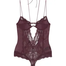 Кружевное боди из тюля