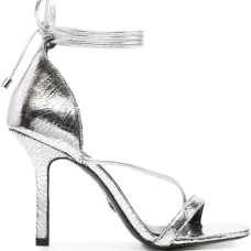 Босоножки на завязках с каблуком 95 мм