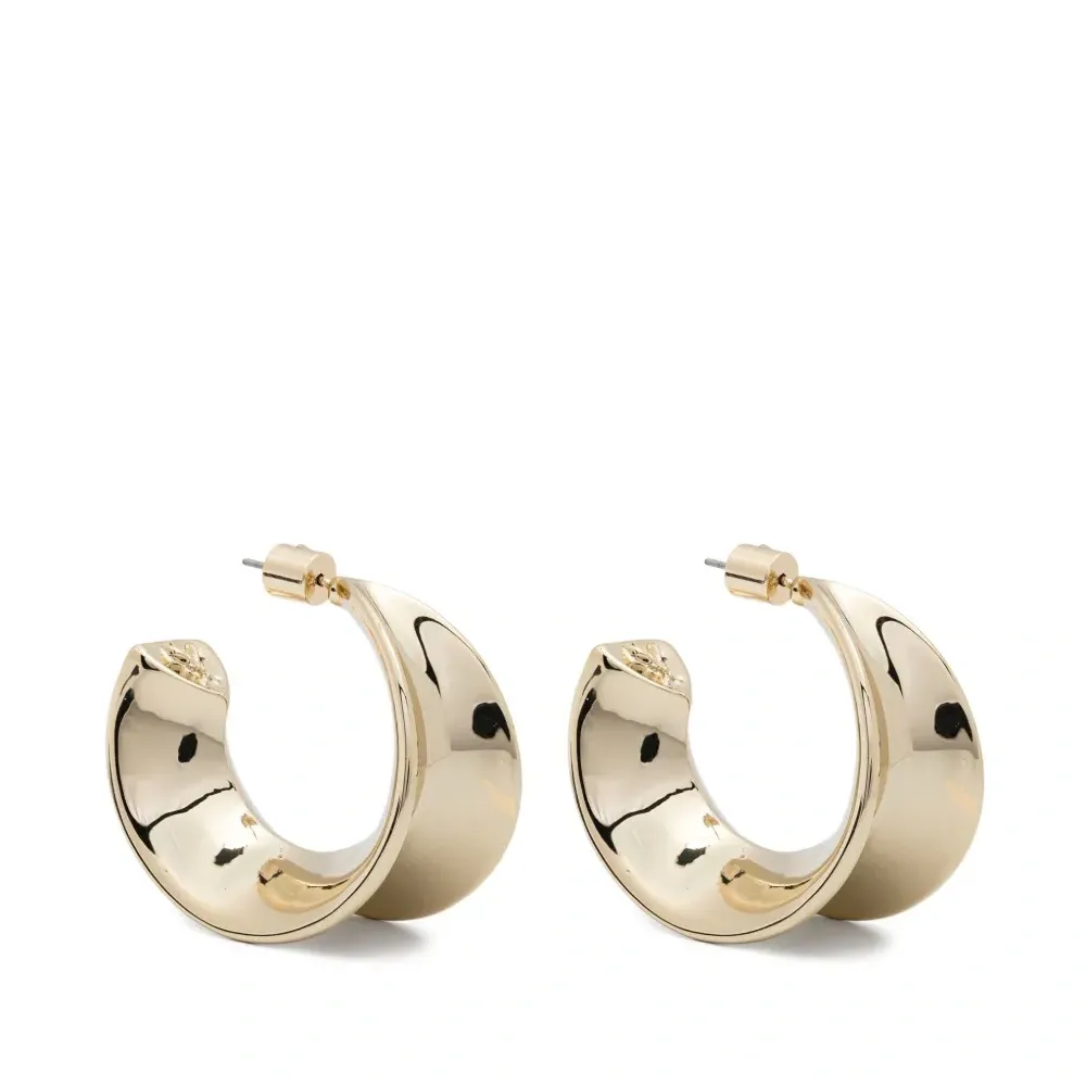 Серьги-кольца Waves