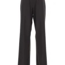 Прямые брюки с эластичным поясом