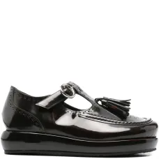 Лоферы на платформе с кисточками