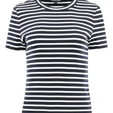 Полосатая футболка Pruitt с круглым вырезом