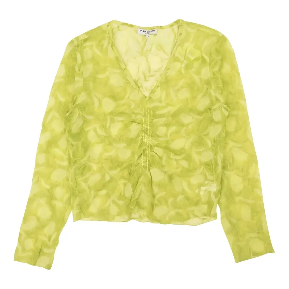 Блузка с жатым эффектом