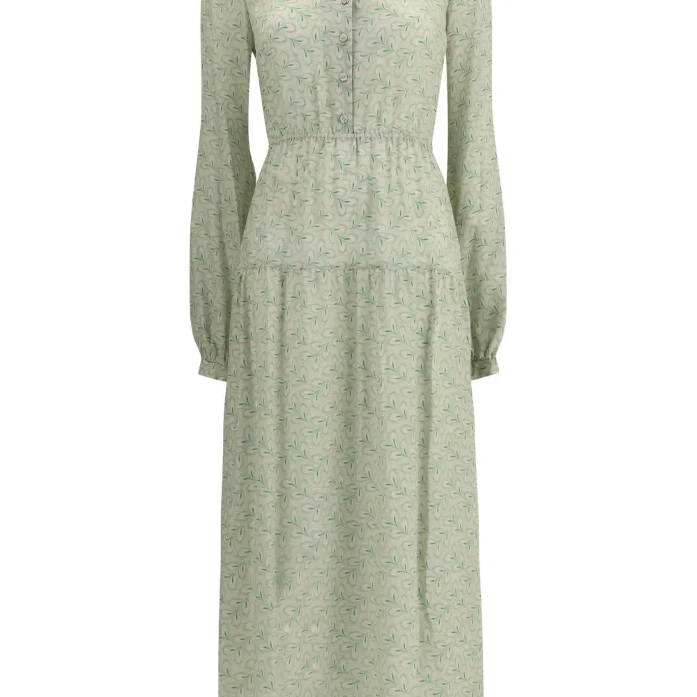 Платье миди с принтом