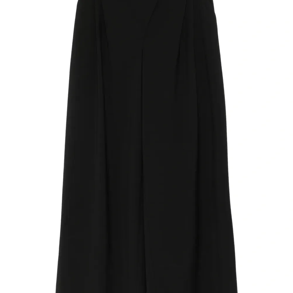 Брюки со складками и вставками