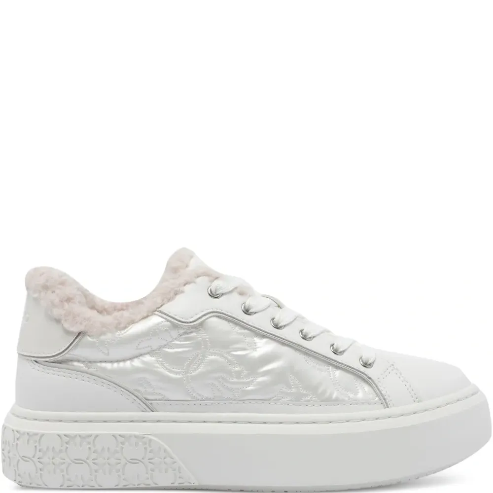 Кроссовки с меховой отделкой