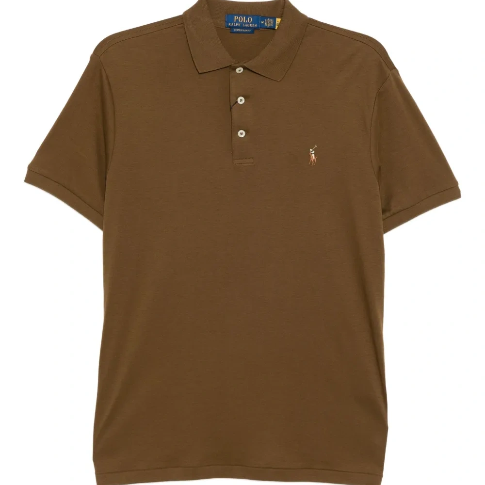 Рубашка поло с вышитым логотипом