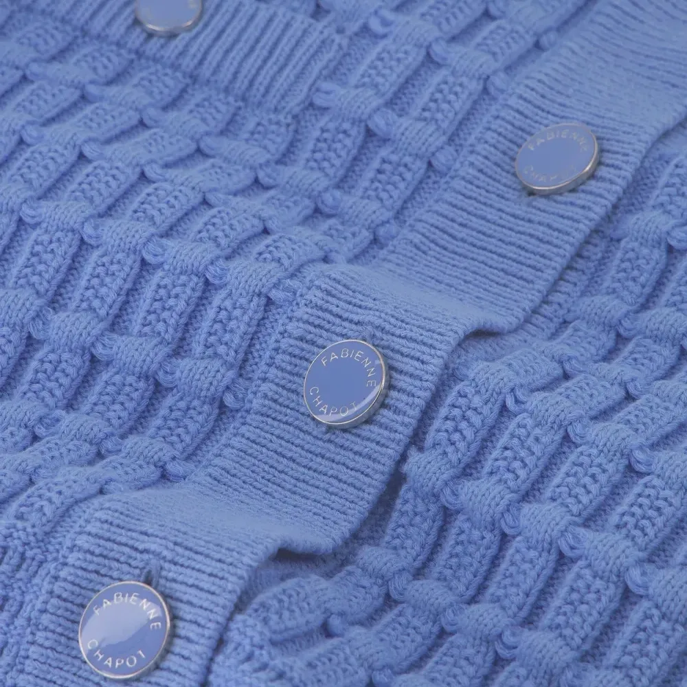 Кардиган с текстурой "Chin" и пуговицами