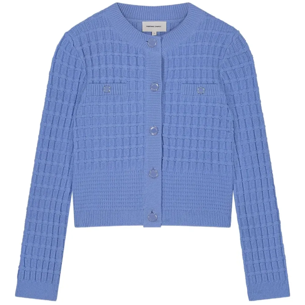 Кардиган с текстурой "Chin" и пуговицами