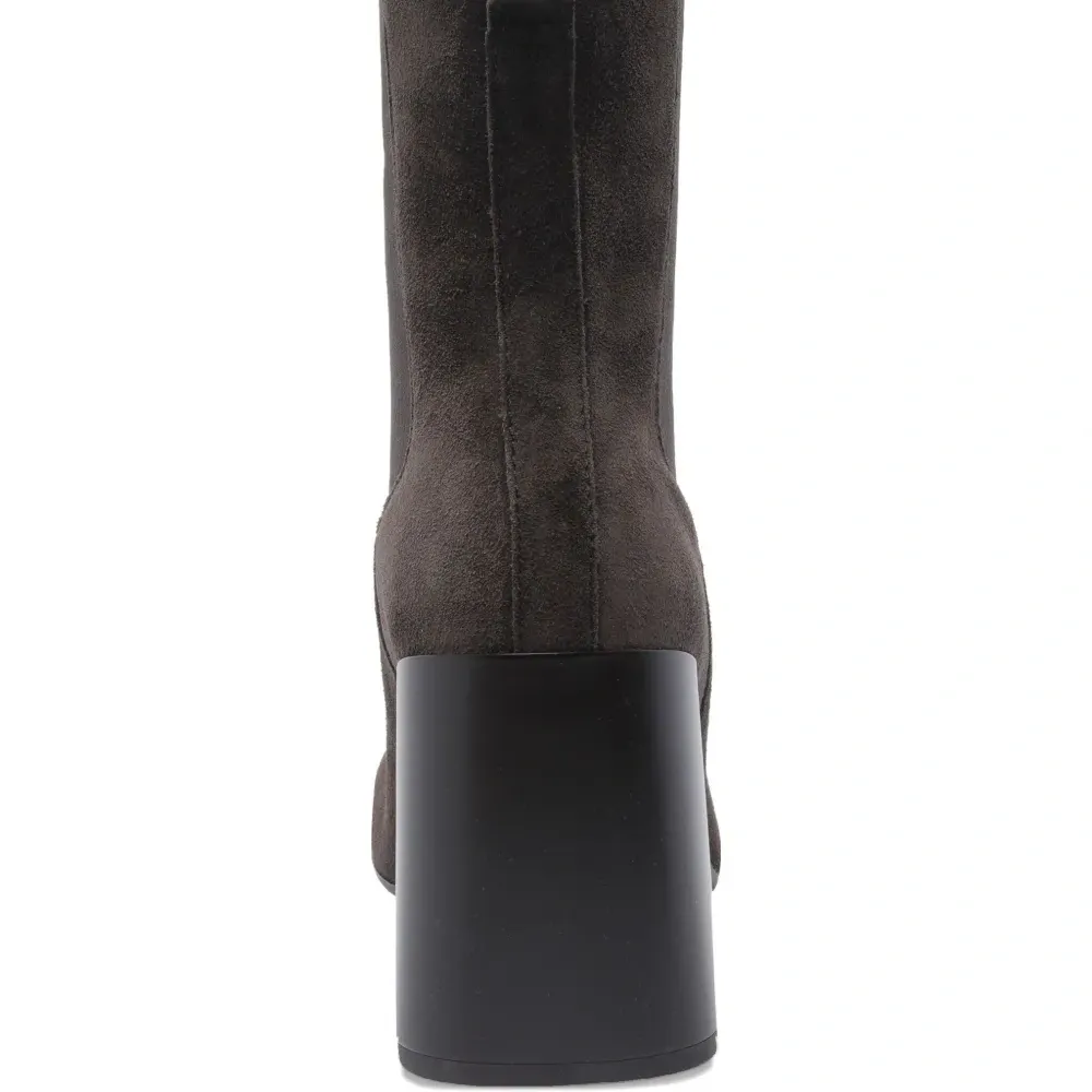 Ботильоны на блочном каблуке